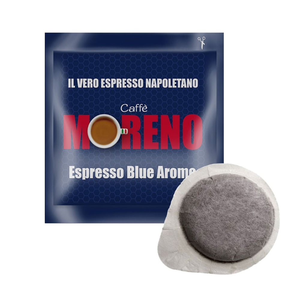 CIALDE COMPOSTABILI ESE 44 MM MISCELA BLUE AROMA- CAFFE' MORENO
