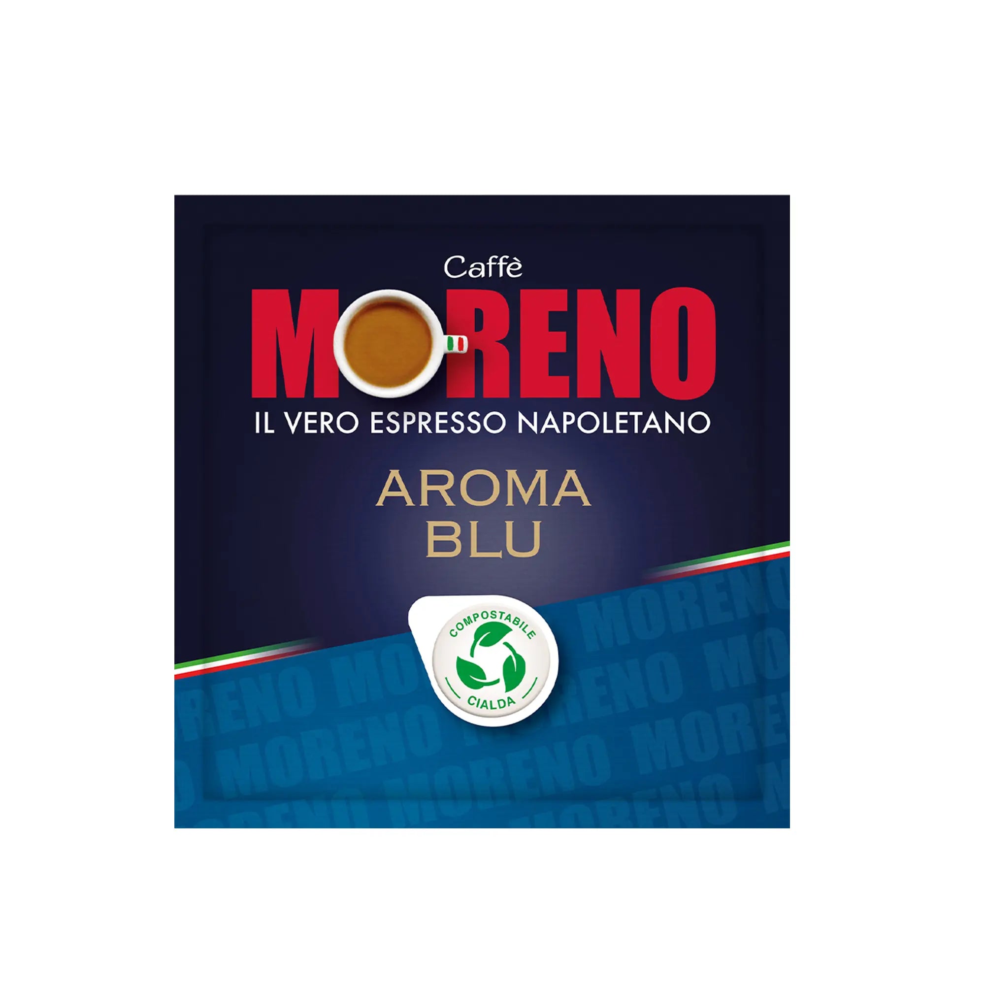 ESE COMPOSTABLE PODS 44 MM BLUE AROMA BLEND - CAFFE' MORENO