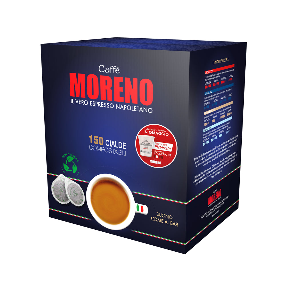 ESE COMPOSTABLE PODS 44 MM ESPRESSO AROMA BLEND - CAFFE' MORENO