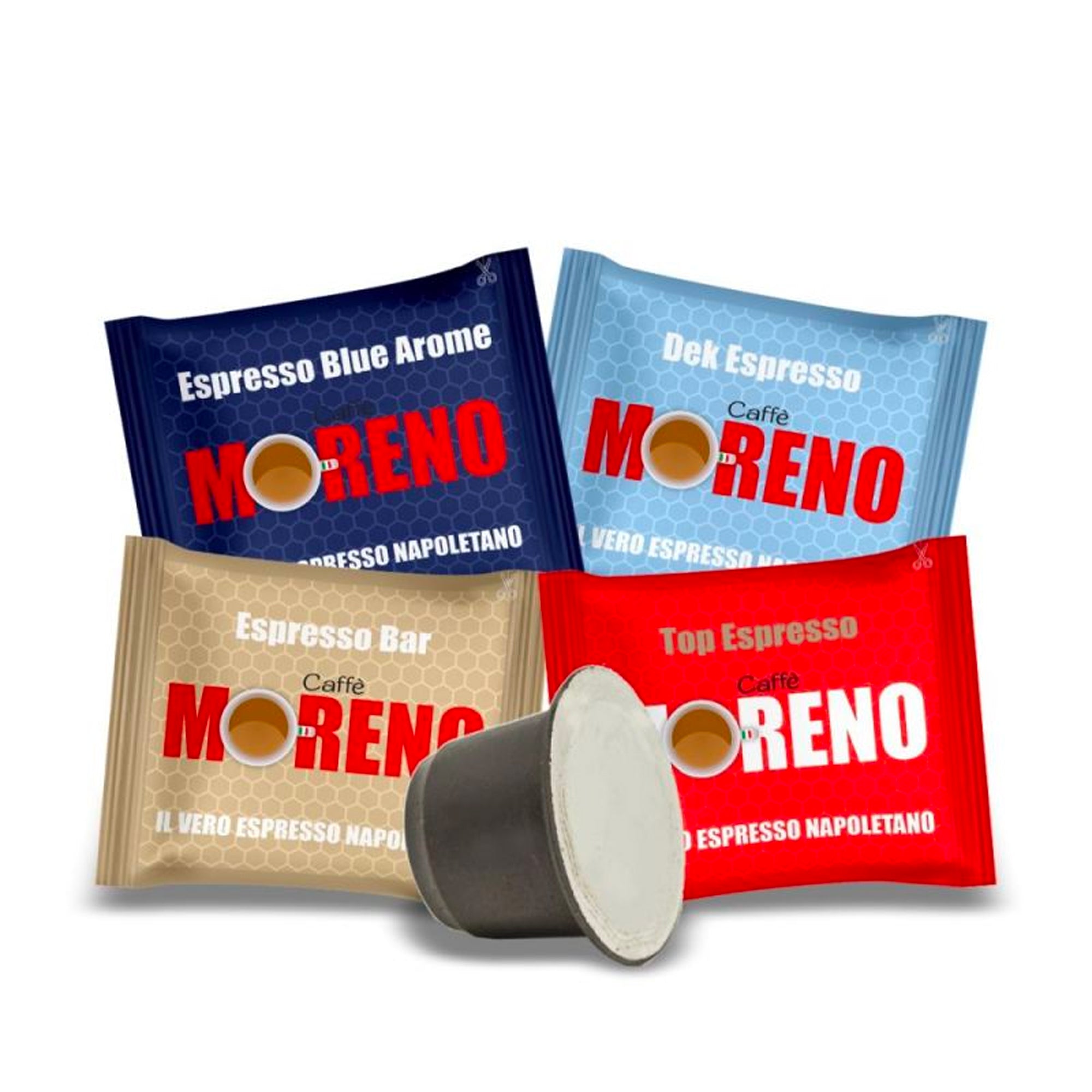 TASTING KIT 200 CAFFE MORENO CAPSULES COMPATIBLE WITH NESPRESSO® 4 BLENDS