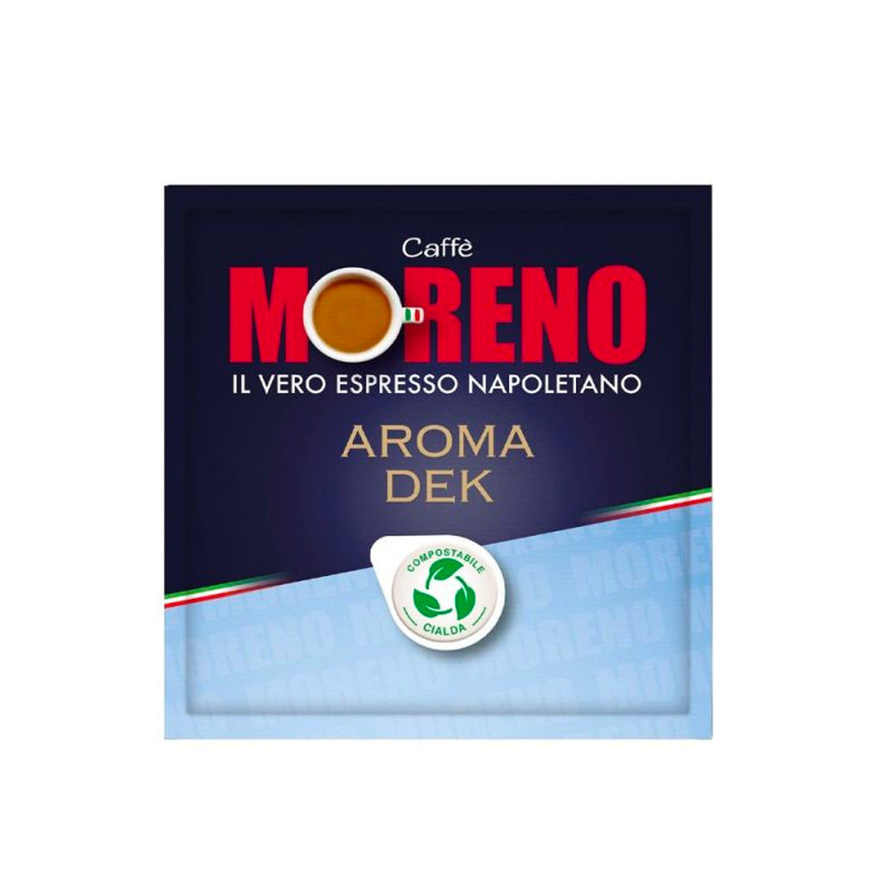ESE COMPOSTABLE PODS 44 MM AROMA DEK BLEND - CAFFE' MORENO